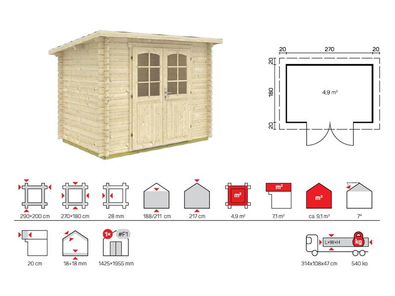 Lagerhaus aus Holz