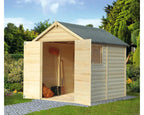 Gerätehaus LUAN 2x2.52m Natur Holz, Wände 19 mm, inkl. Fußboden