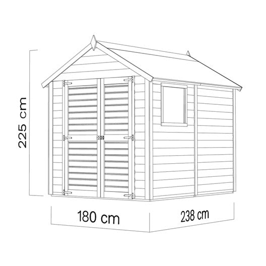 Aufbewahrunghaus aus Holz