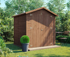 Gerätehaus LUCKI 1.8x1.8m Natur Holz, Wände 14 mm, inkl. Fußboden